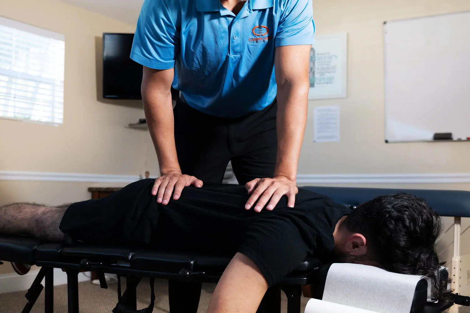 Licensed clinician providing chiropractic bodywork