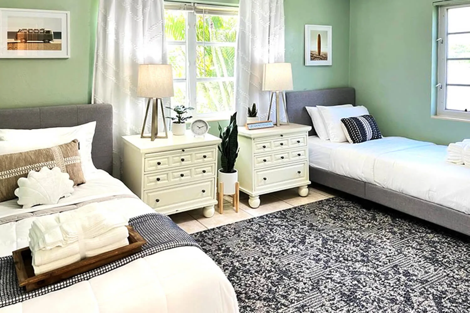 Bright, comfortable shared bedroom at URP Genesis House